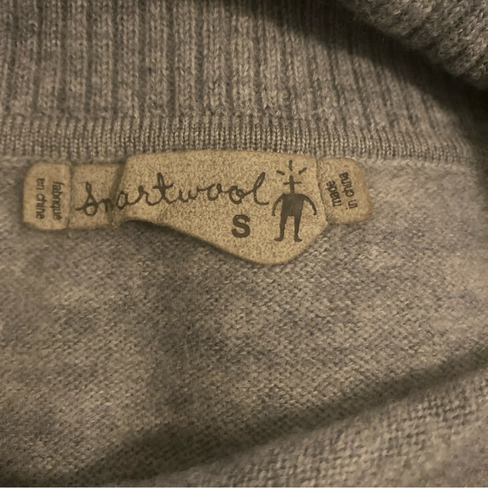 Smartwool Women's Cowl Neck Sweater in Heather Gray - Picture 6 of 6